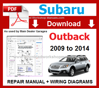 Subaru Outback Workshop Repair Manual